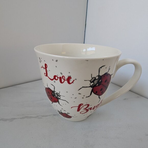 Milly Green Oversized Love Bugs Coffee Mug - Picture 1 of 5